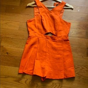Orange Romper